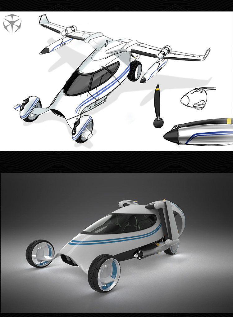 陸空飛行器概念車rhino犀牛代建模產品設計3d素材模型庫3dm制作
