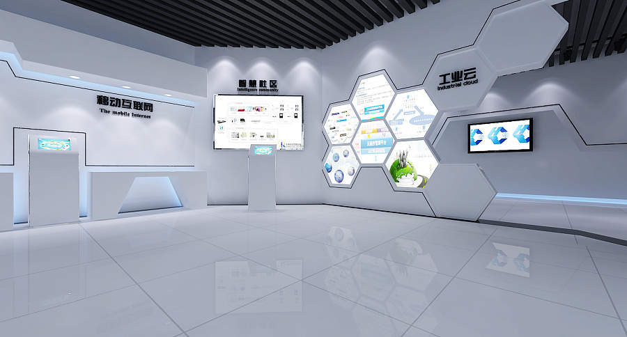 惠通智能科技展廳|展示/櫥窗/店面設(shè)計(jì)|空間/建筑|你們崩潰了沒(méi)丶 - 原創(chuàng)設(shè)計(jì)作品 
